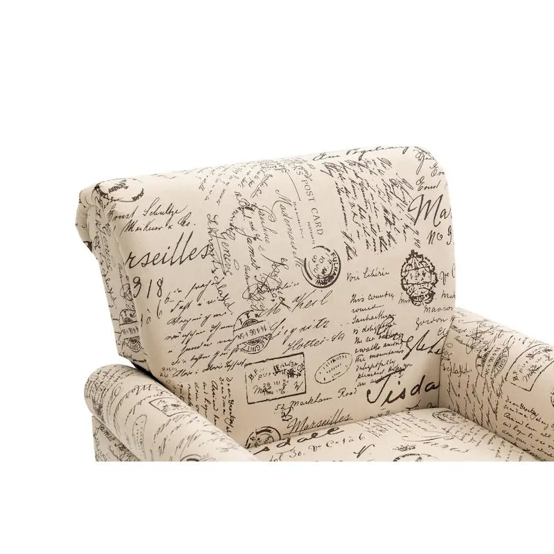 Fauteuil d'appoint mi-siècle gris et beige, fauteuil tapissé en lin, lot de 2