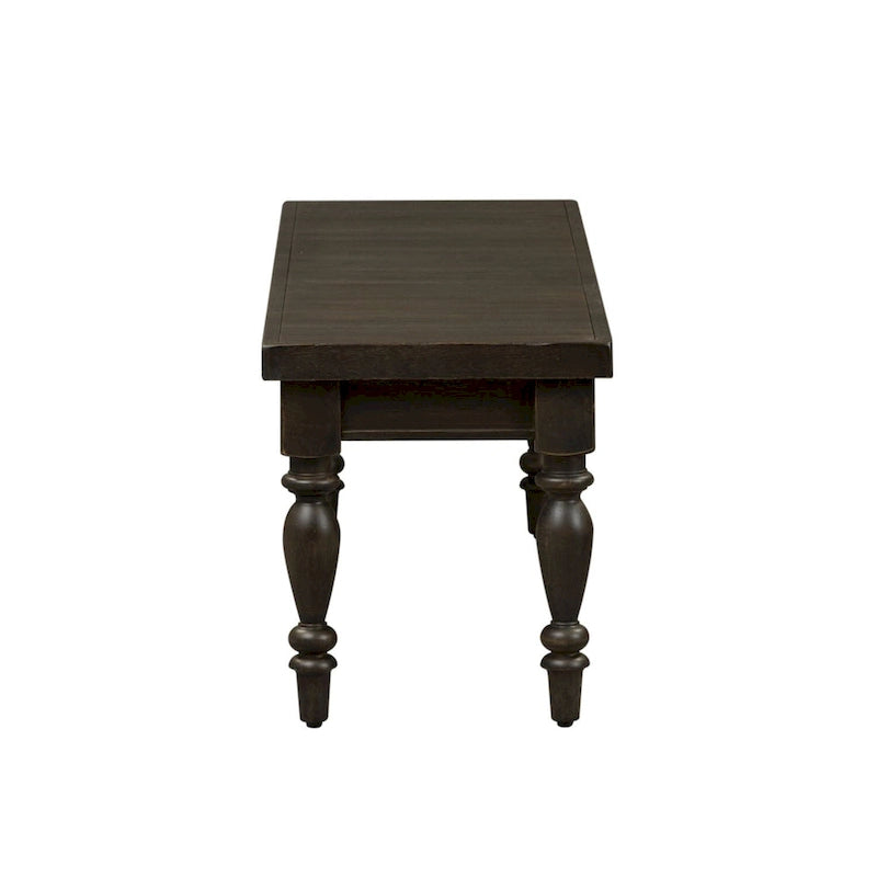 Chalkboard Backless Bench, 1-Person, Rubberwood