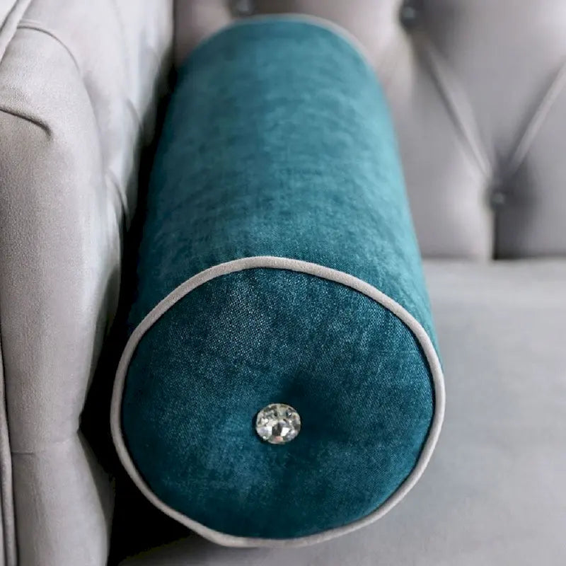 Gray Velvet Button-Tufted Tuxedo Sofa, 2-Seat