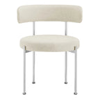 Grey/Beige Fabric Dining Side Chair, Set of 2