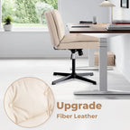 Chaise pivotante sans accoudoirs beige, une place