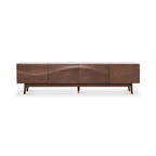 Brown 4-Door TV Stand, MDF, 3 Sizes, for 1–2 Person Household