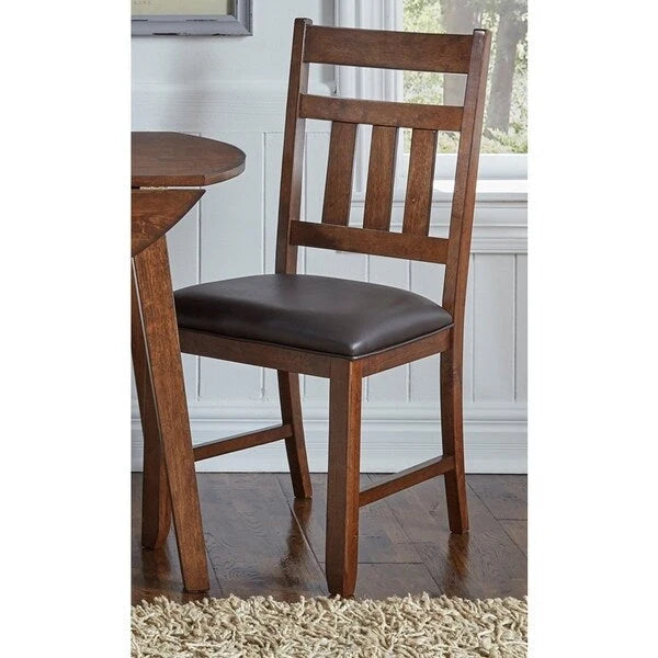 Brown Solid Wood Dining Set, Casual Style, Seats 8