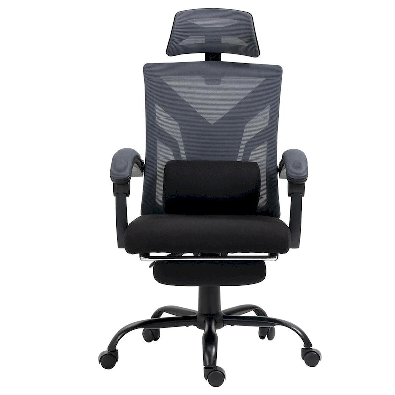 Black Mesh Swivel Office Chair, Single