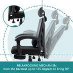 Black Mesh Swivel Office Chair, Single