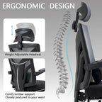 Black Mesh Swivel Office Chair, Single