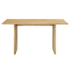 Walnut / Oak Rectangular Wood Dining Table, Seats 6