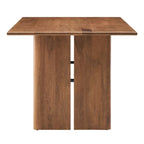 Walnut / Oak Rectangular Wood Dining Table, Seats 6