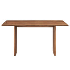 Walnut / Oak Rectangular Wood Dining Table, Seats 6