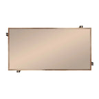 Rectangular Coffee Table, Champagne, Mirrored Top, 2-Tier, 1-Piece