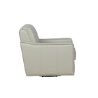 Fauteuil pivotant 360° en similicuir – Bleu marine / Crème / Noir, Siège simple